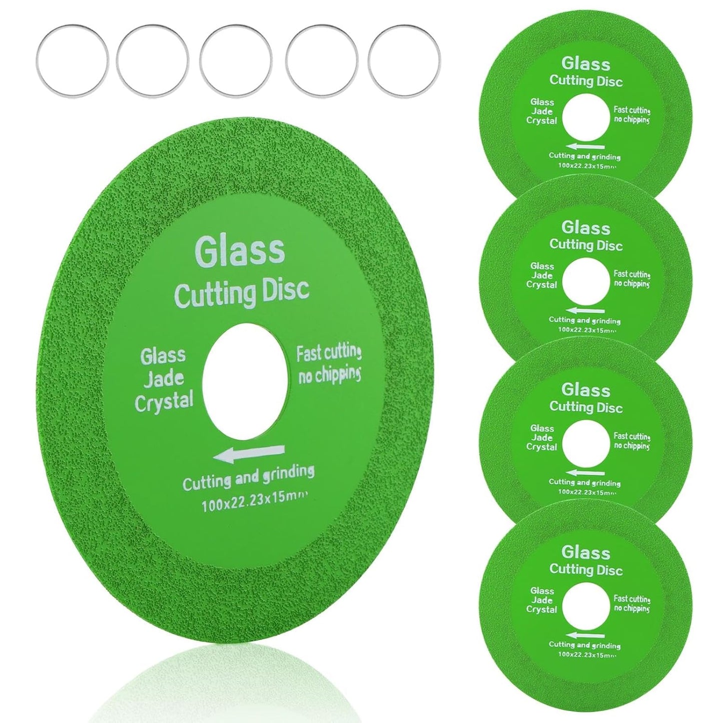 Premium 4 Glass Cutting Discs Set - Precision Jade Saw Blades - 5pcs