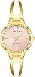 Anne Klein Genuine Diamond Dial Bangle Watch - Elegant Everyday Piece
