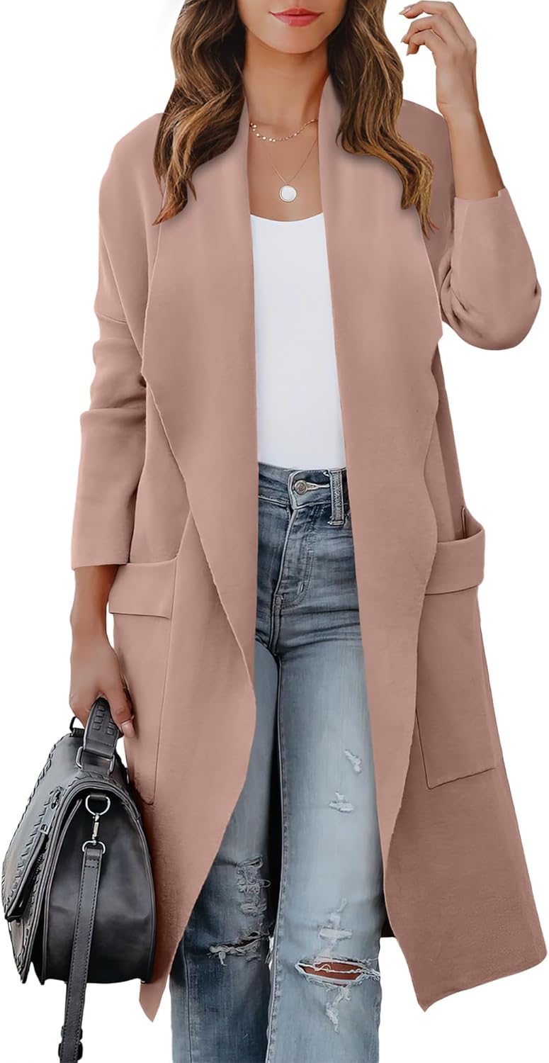 Stylish Women's Long Cardigan Sweater for Fall Fashion Trends