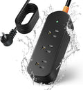 Outdoor Extension Cord Waterproof Power Strip 6 FT - Weatherproof