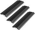 Drop Over Cable Cover 3 Pack - Heavy Duty 2-Channel Ramp