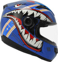 TCMT Youth Full Face Motorcycle Helmet with Sun Visor - DOT Certified