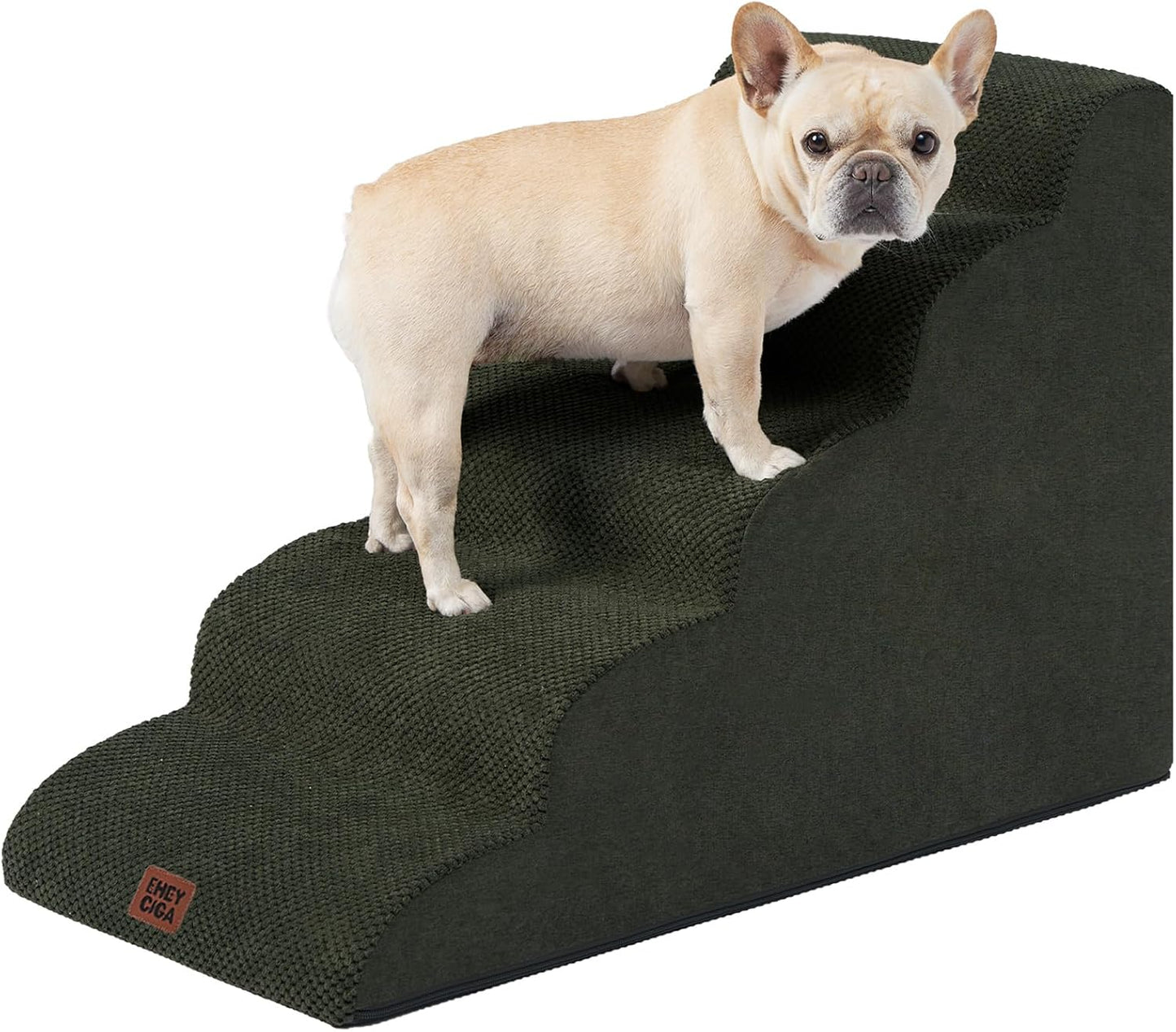 Curved Dog Stairs Ramp for High Beds - Comfortable Pet Steps