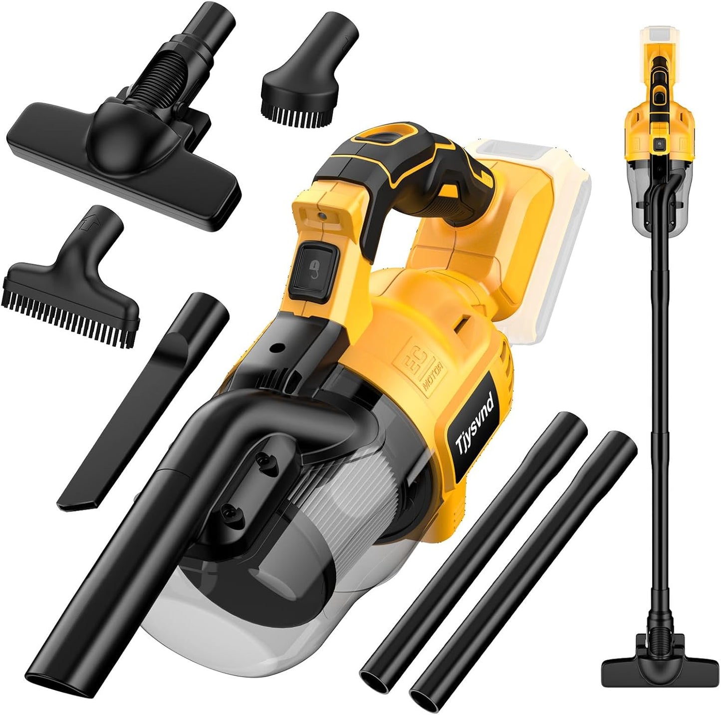 Portable HEPA Vacuum, De-Walt 20V Battery Compatible