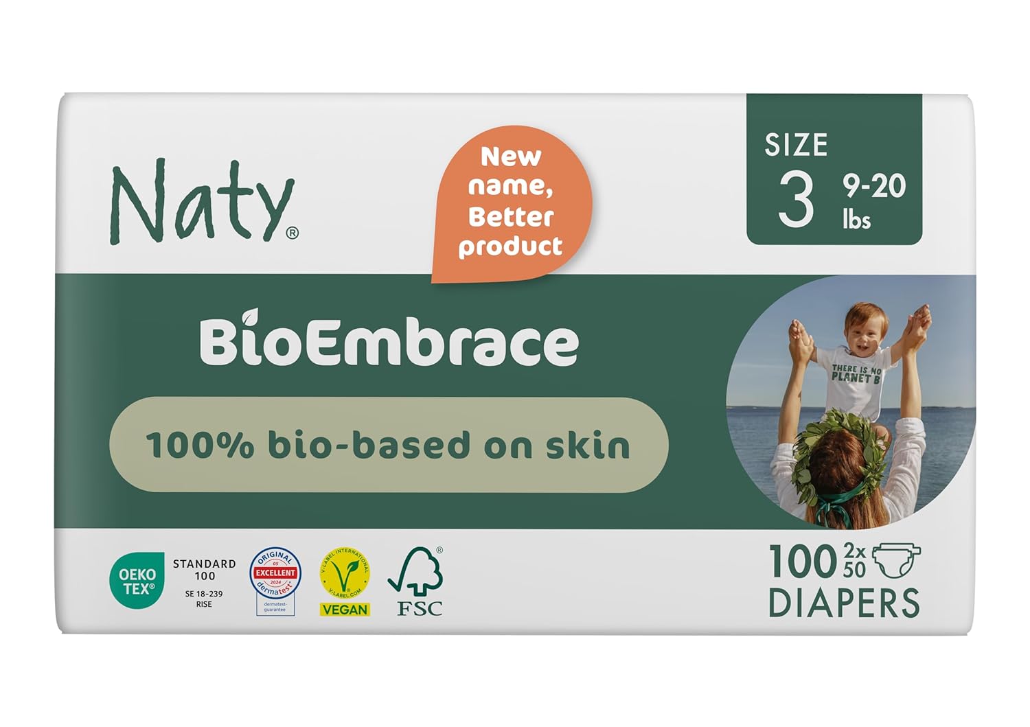 Naty BioEmbrace Baby Diapers Size 3 for Ultimate Comfort