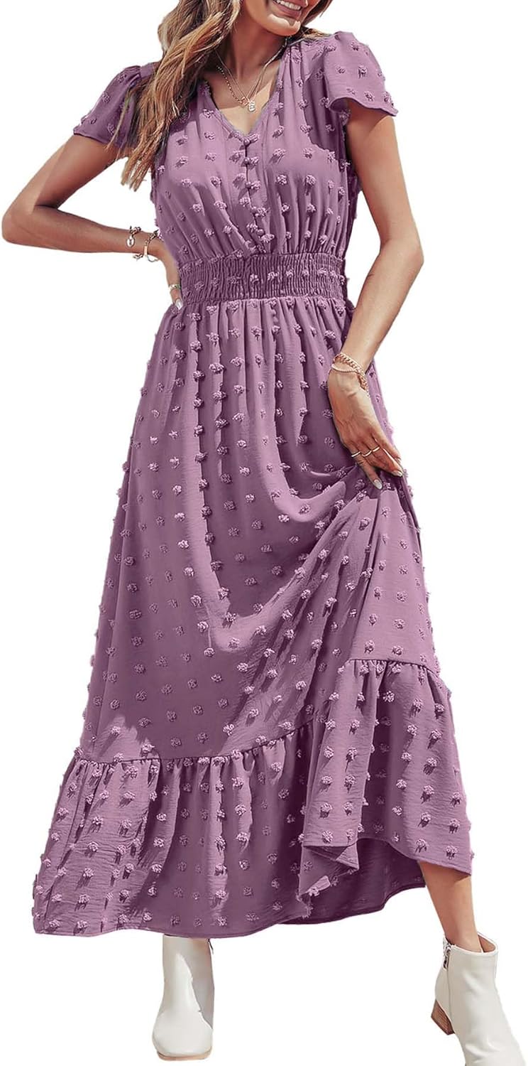 PRETTYGARDEN Womens Dresses 2025 Summer Maxi Dress Boho Chic