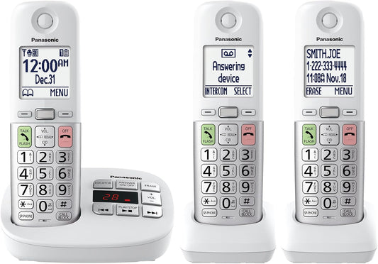Panasonic Cordless Phone with Large Display and Big Buttons