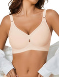 Wireless Seamless Bras for Women - No Underwire Full Coverage