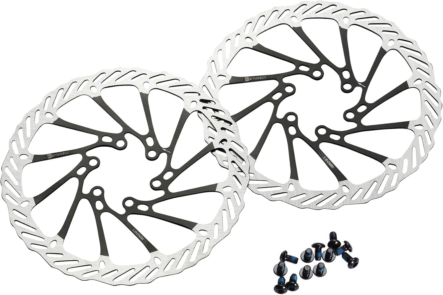 D Dymoece Bike Disc Brake Rotors Set - Enhanced Stopping Power!