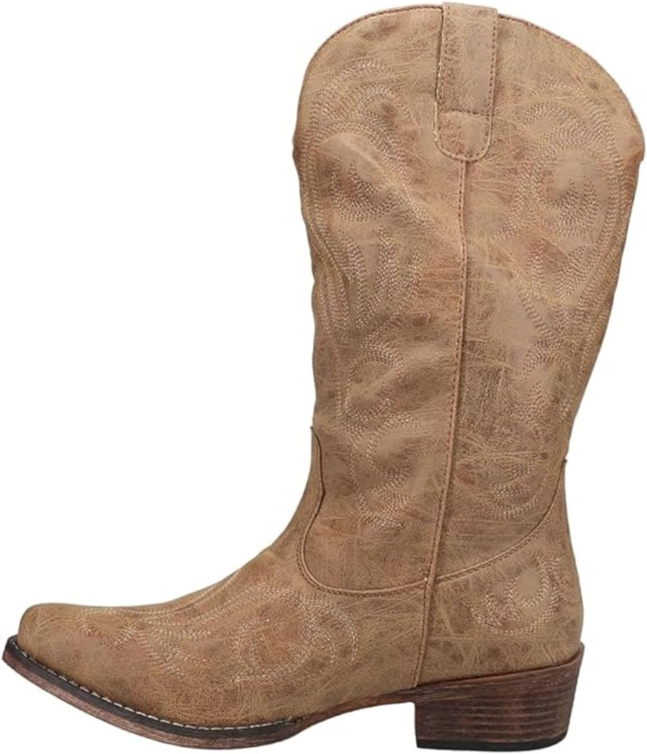 ROPER Womens Riley Embroidered Snip Toe Casual Boots for Style
