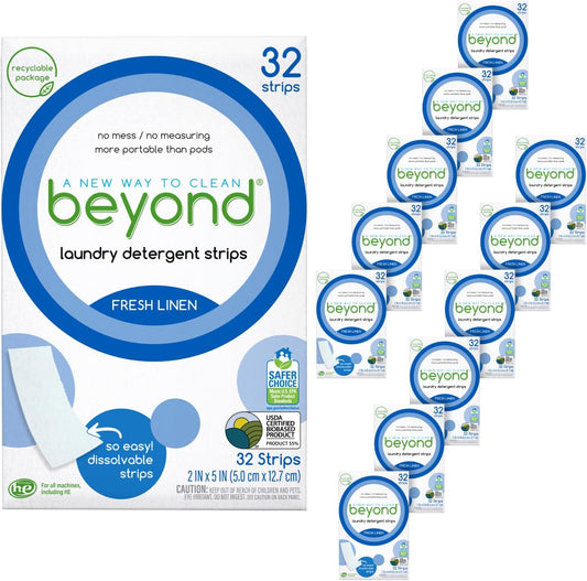 Beyond Laundry Detergent Strips - Eco-friendly Fresh Linen Packs