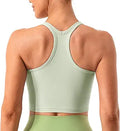 Women's Racerback Sports Bra Crop Top by Lavento for Yoga and Fitness