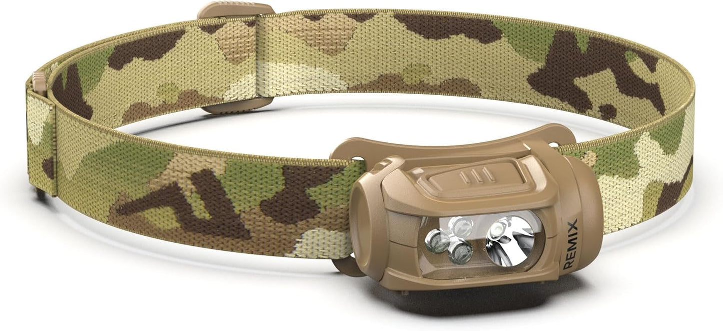 Princeton Tec Remix 300 Headlamp with Red LEDs for Night Use