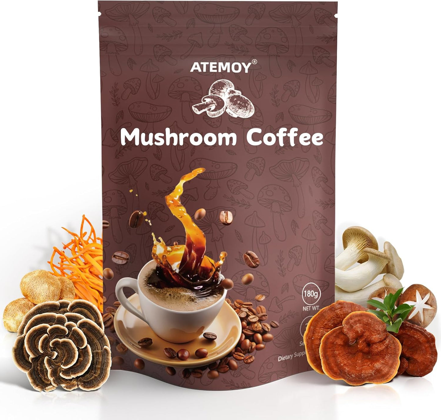 Organic Mushroom Coffee Power - Energy Boost!