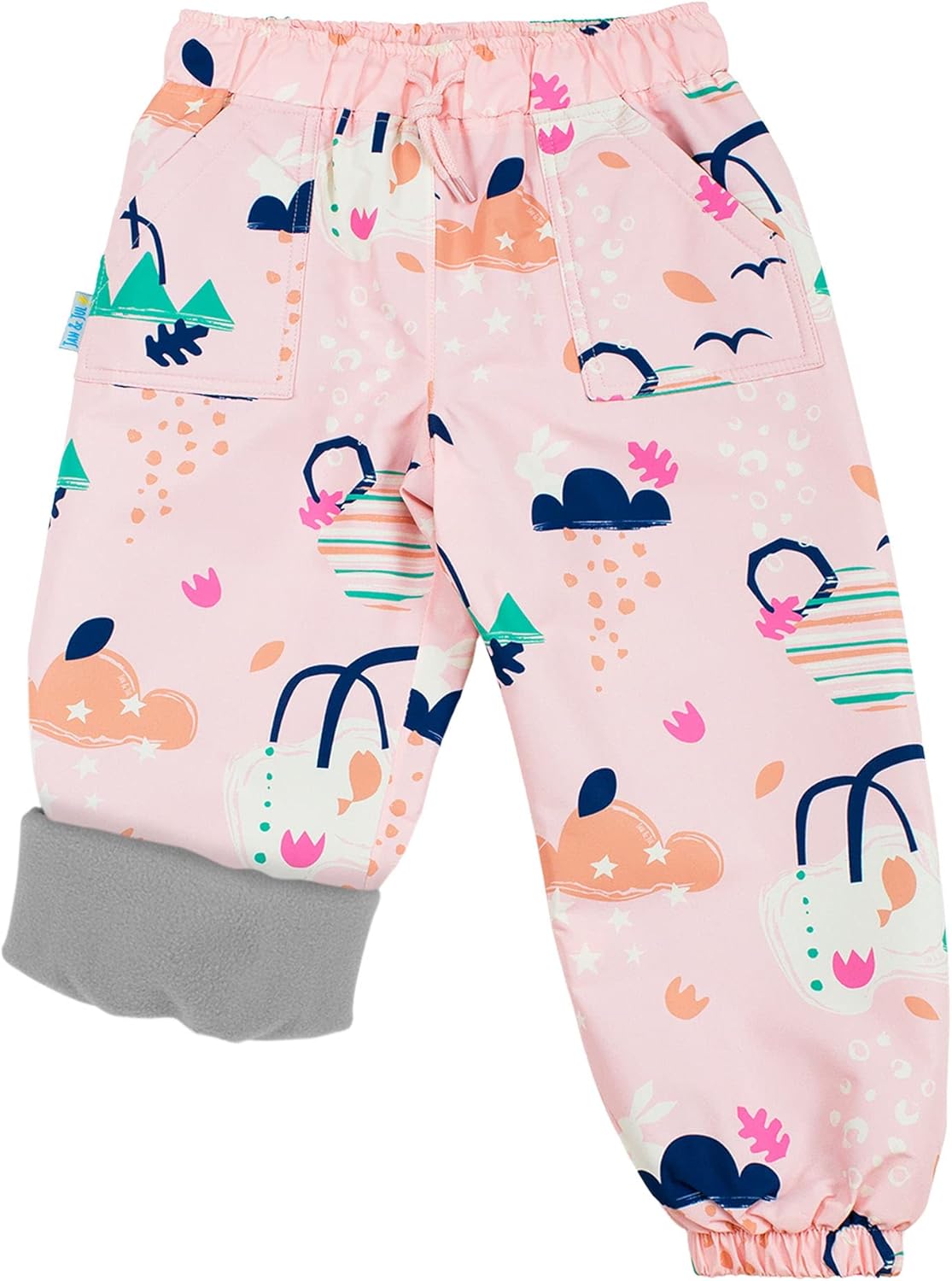 JAN & JUL Cozy Dry Waterproof Rain Snow Pants for Kids