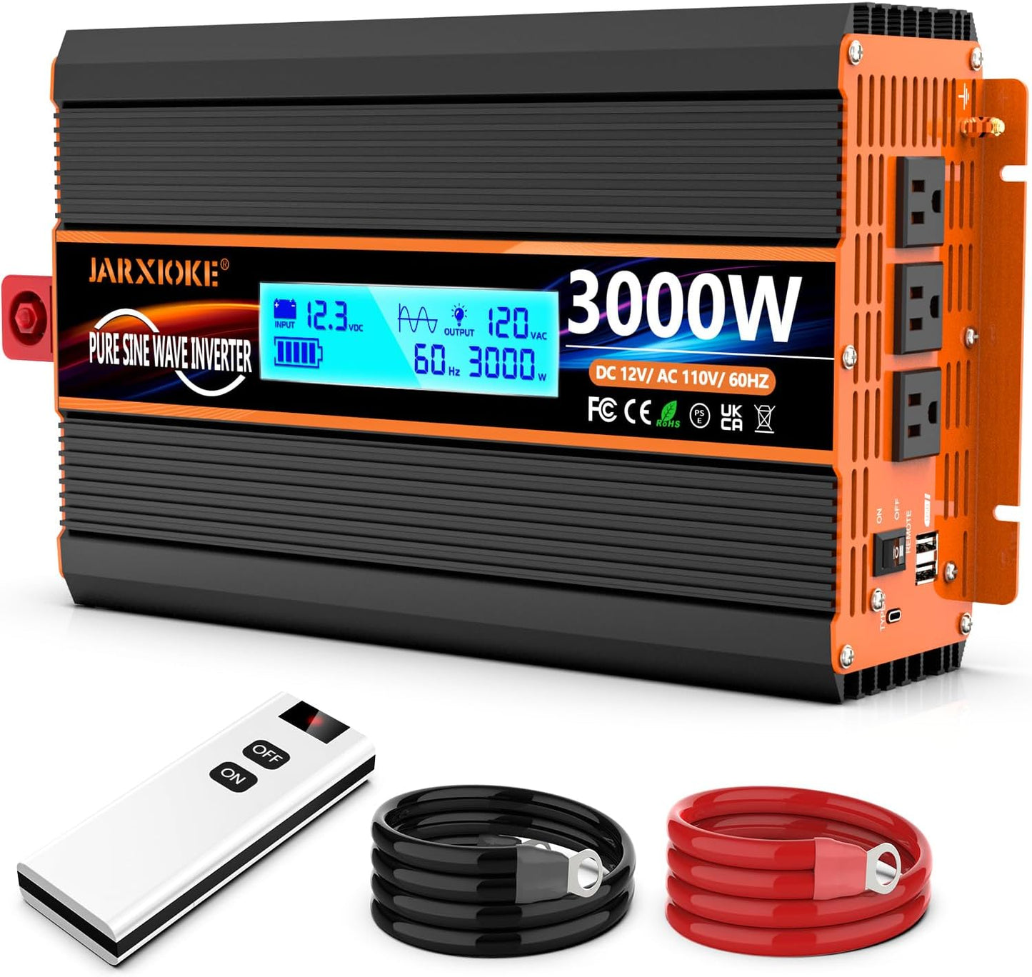 3000 Watt Pure Sine Wave Power Inverter for RV and Off Grid