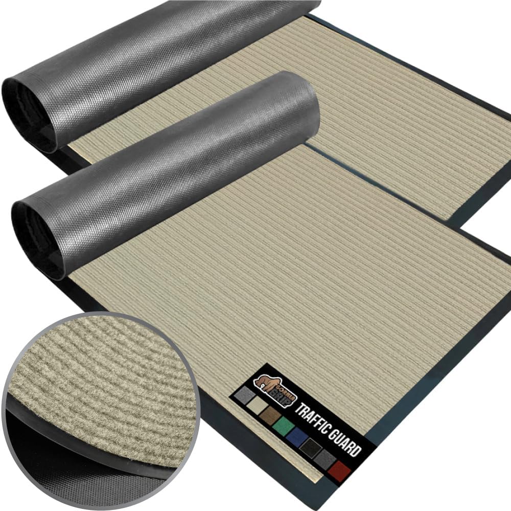 GORILLA GRIP Traffic Guard Doormat: Heavy Duty Waterproof