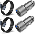 Dual USB C Car Charger 60W PD (30W+30W) - Super Fast Charging Pack