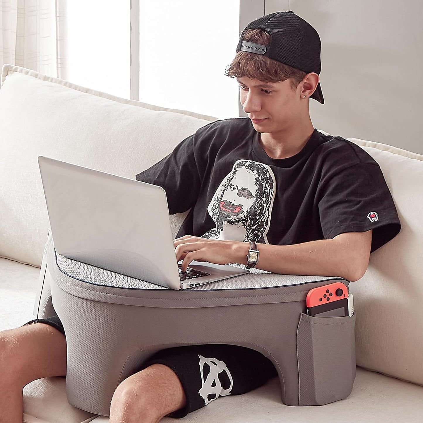 Memory Foam Lap Desk - Cozy Gaming & Work Companion