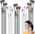 Rayleigh 5-Pack Wired Earbuds: Heavy Bass Stereo, Mic, Noise Blocking