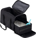 Portable Cat Litter Box Black - 2 in 1 Foldable Travel Litter Box