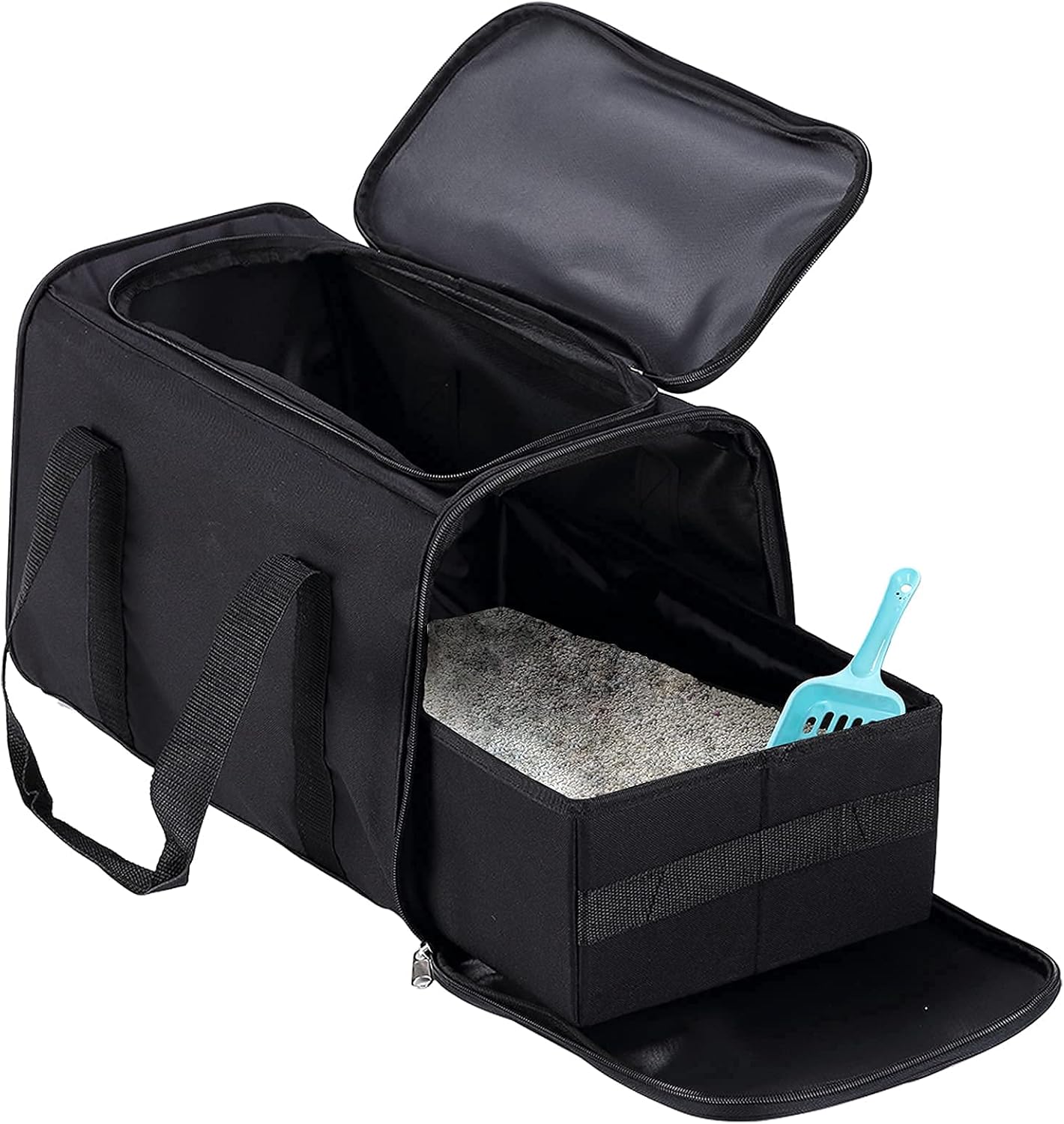 Portable Cat Litter Box for Travel - Foldable & Lightweight