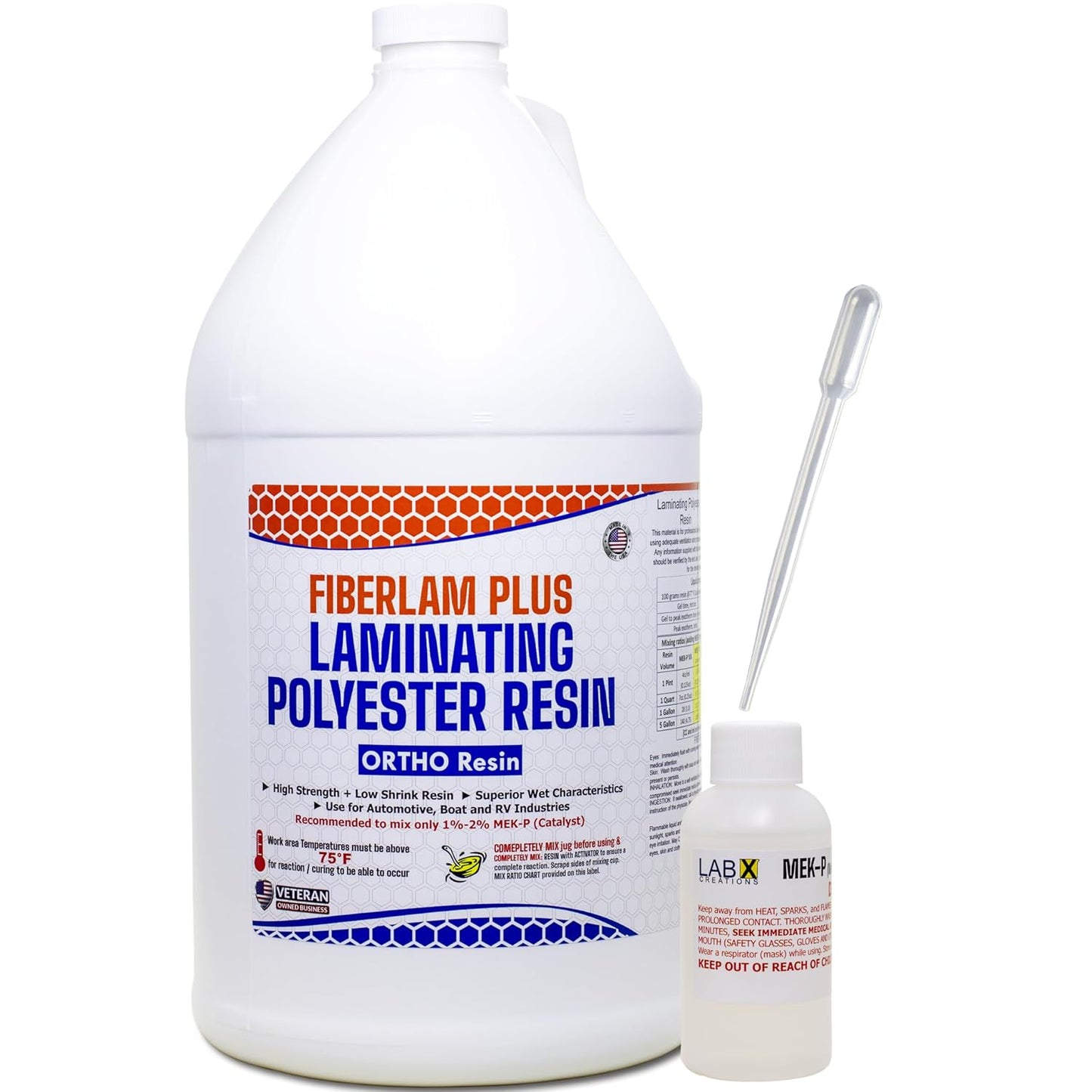 FIBERLAM Plus Polyester Resin for Fiberglass Laminating Projects