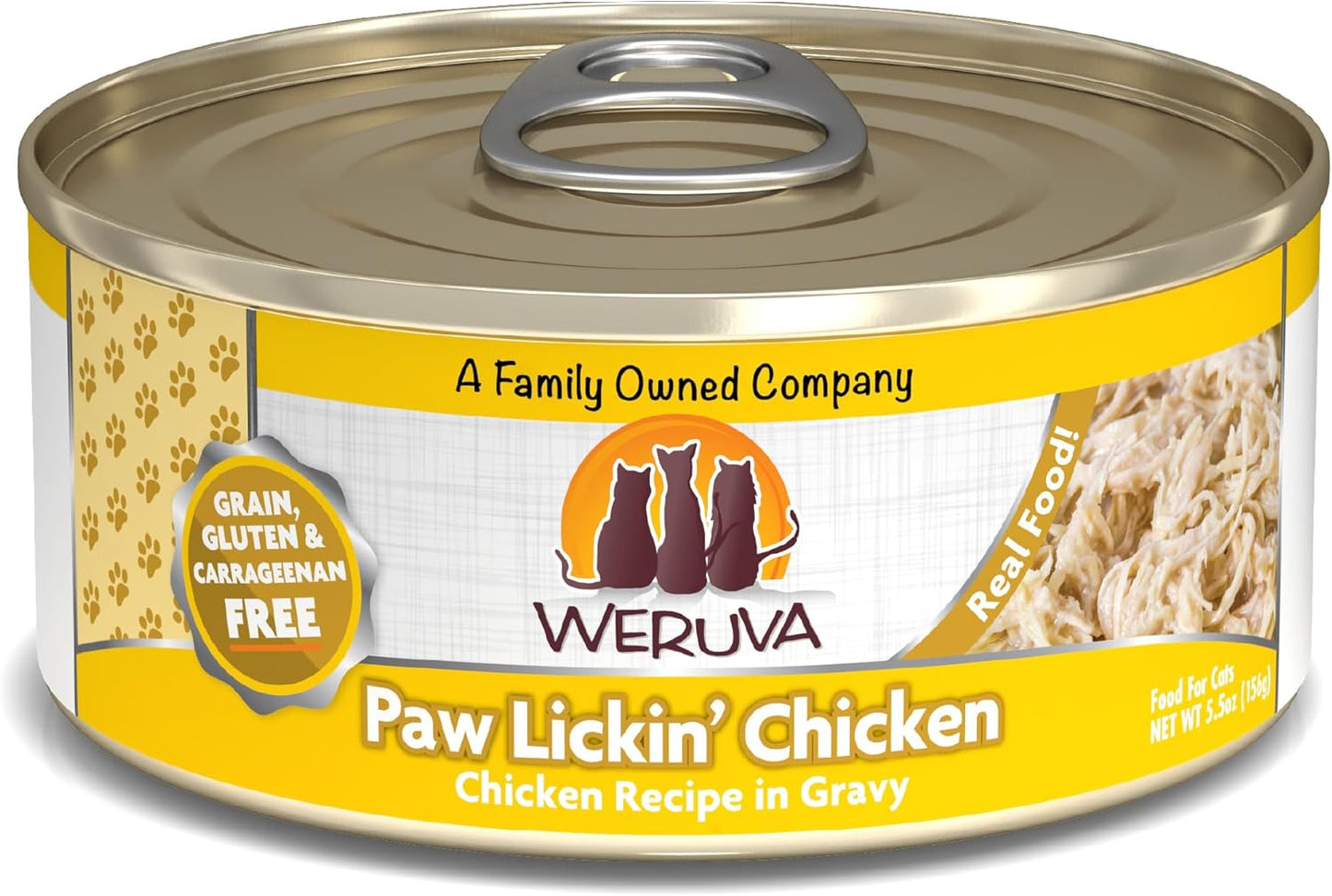 Weruva Classic Cat Food Paw Lickin Chicken in Gravy 5.5oz Can