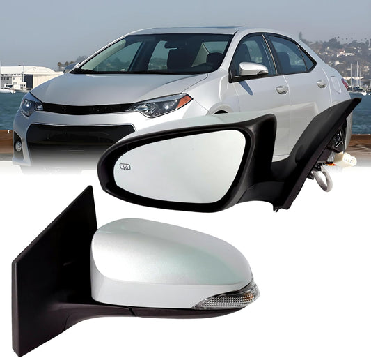 Left Driver Side Mirror for Toyota Corolla 2014-2018 with Signal