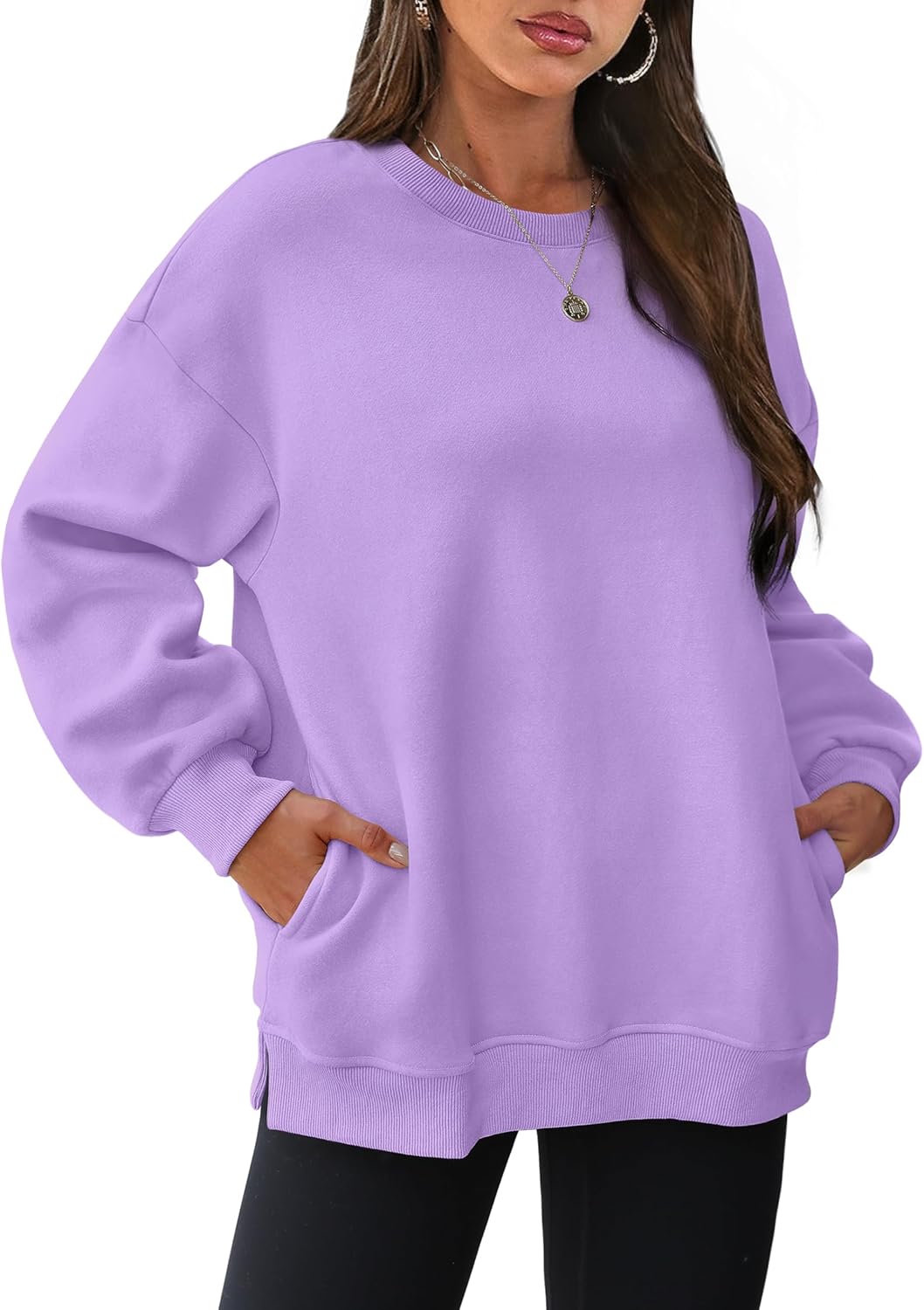 Oversized Sweatshirts for Women - Cozy Fleece Pullover Tops