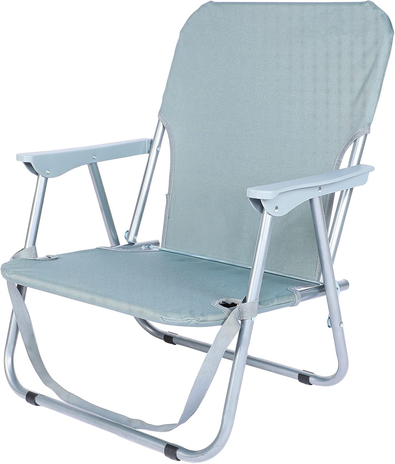 Portable Low Back Beach Chair - High Strength Fabric