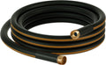 20 ft Heavy Duty Garden Hose 5/8 in Black - Durable, Flexible