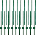 ARIFARO Sturdy Duty Metal Fence Posts 6 ft Pack of 10 - Easy No-Dig