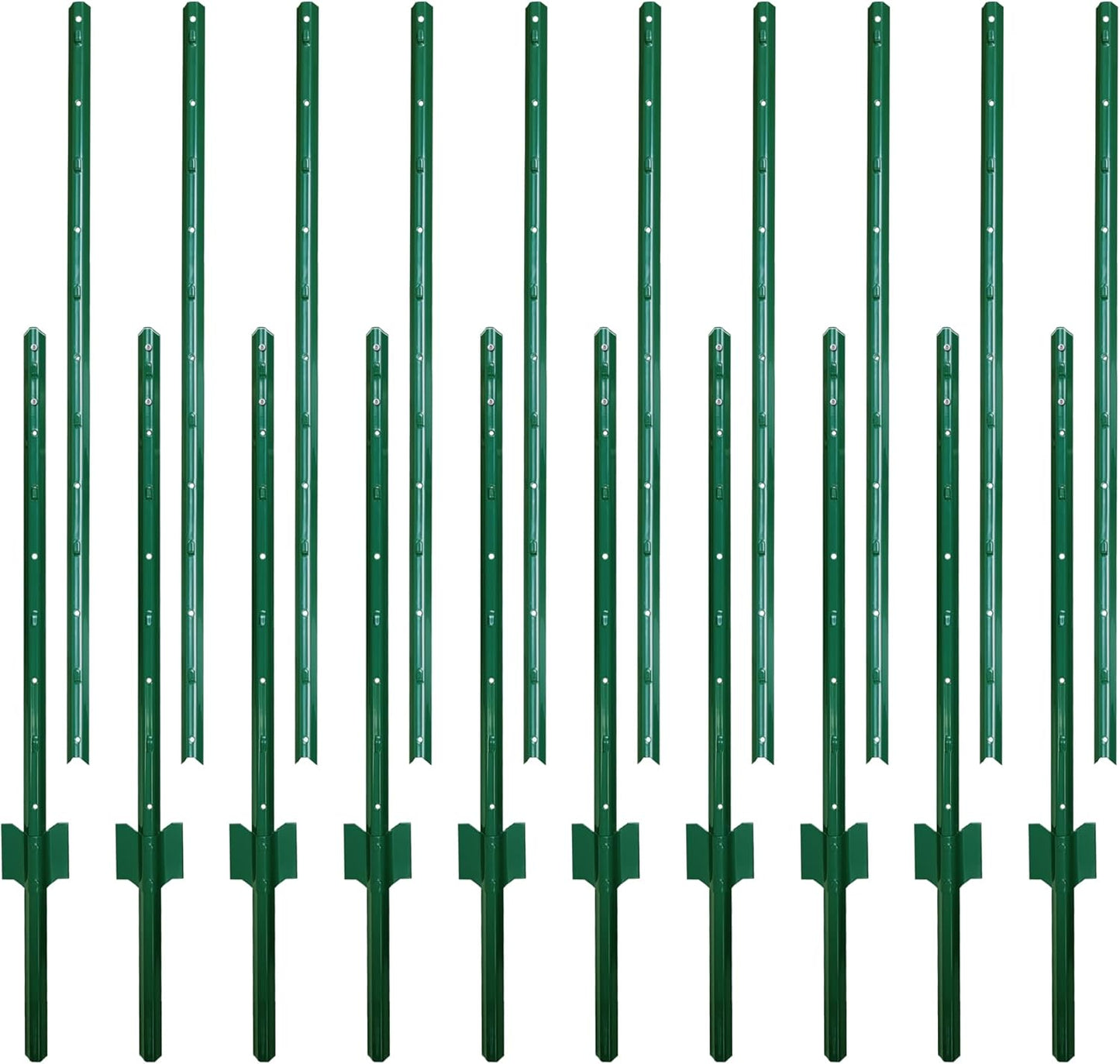 Sturdy Duty Metal Fence Posts 6 Feet for Easy Installation