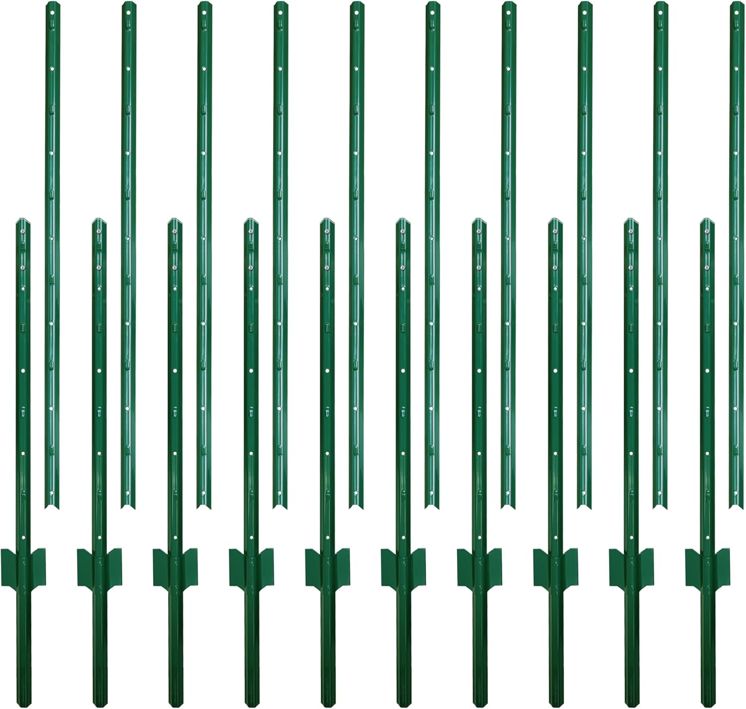 Sturdy Duty Metal Fence Posts 6 Feet for Easy Installation