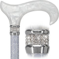 Stylish Walking Sticks Rhinestone Collar Adjustable Canes