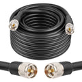 40ft KMR400 PL259 Male to Male Coaxial Cable - Low Loss UHF Cable
