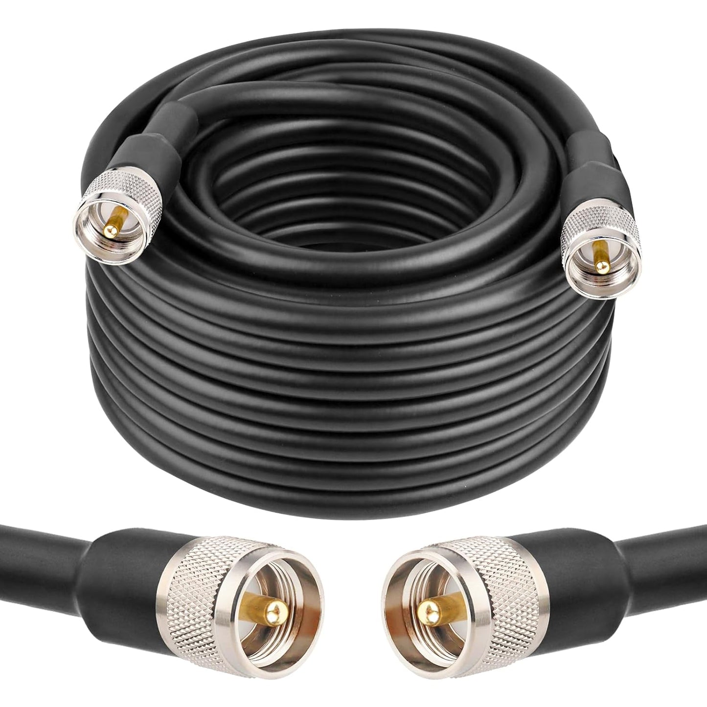 40ft KMR400 PL259 Male to Male Coaxial Cable for Radio Use