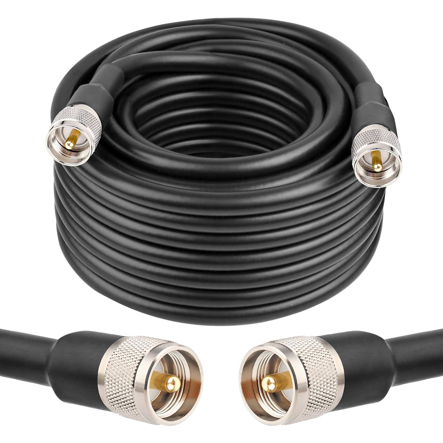 40ft KMR400 PL259 Male to Male Coaxial Cable for Radio Use