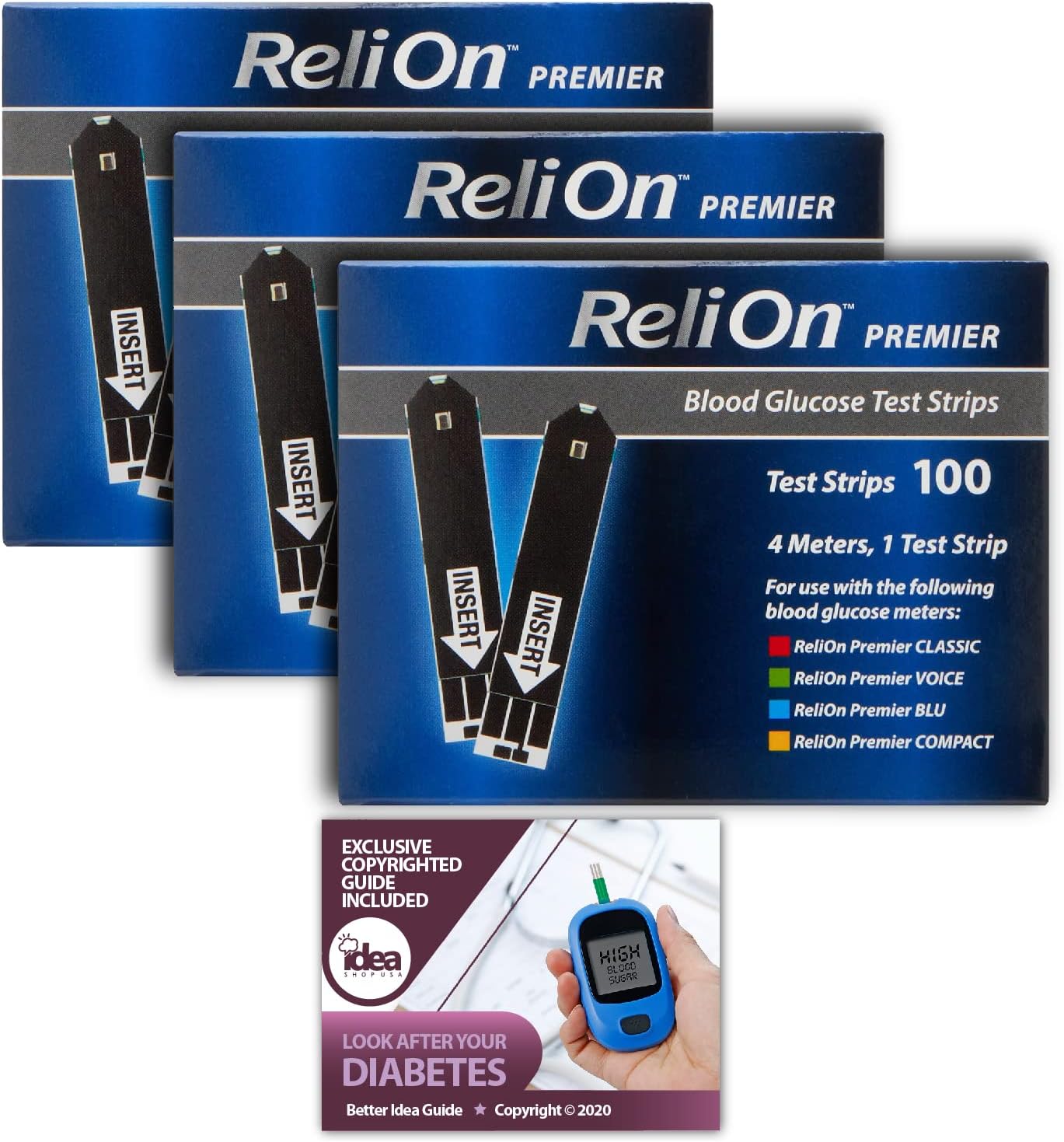 Reli On Premier Blood Glucose Testing Strips for Accurate Results