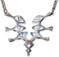 Fire Emblem Fire Element Necklace Pendant - Handmade Silver/Brass