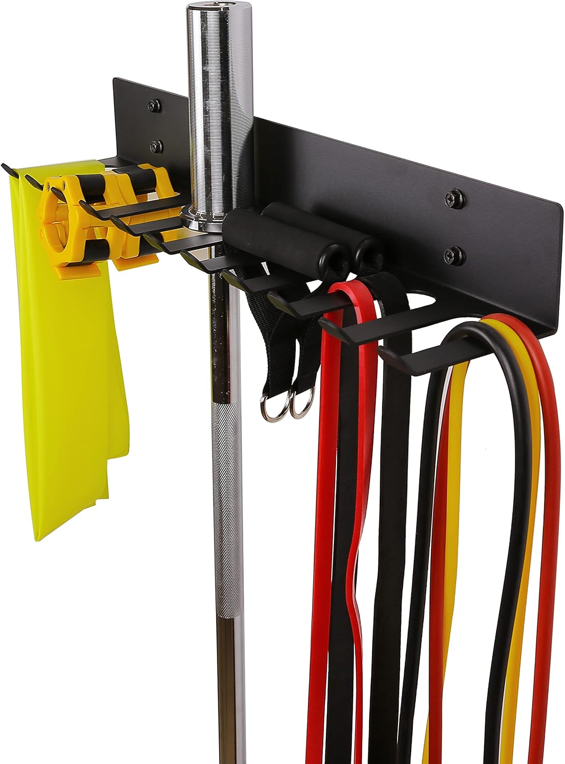 Multi-Purpose Storage Rack for Resistance Bands and Gym Gear