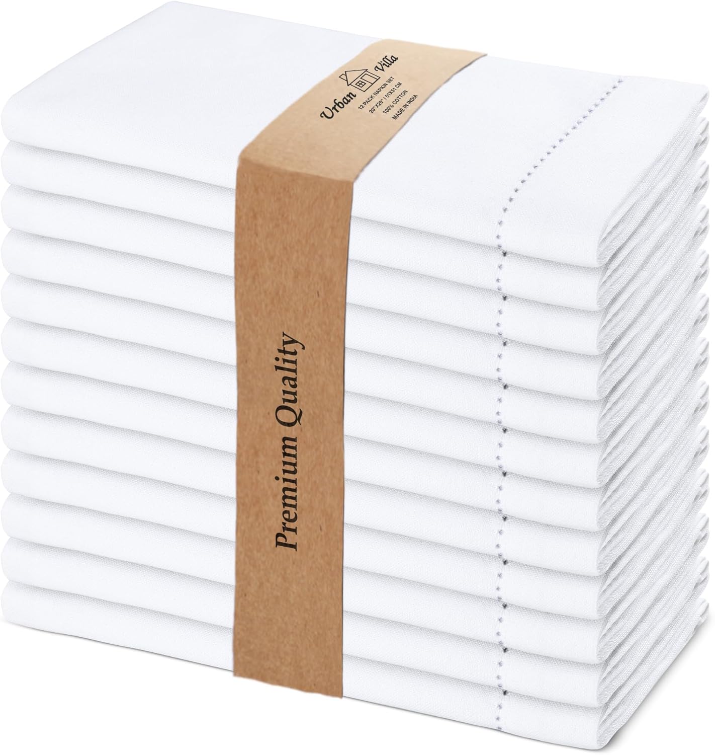 Urban Villa Cloth Napkins Set of 12 for Elegant Dining