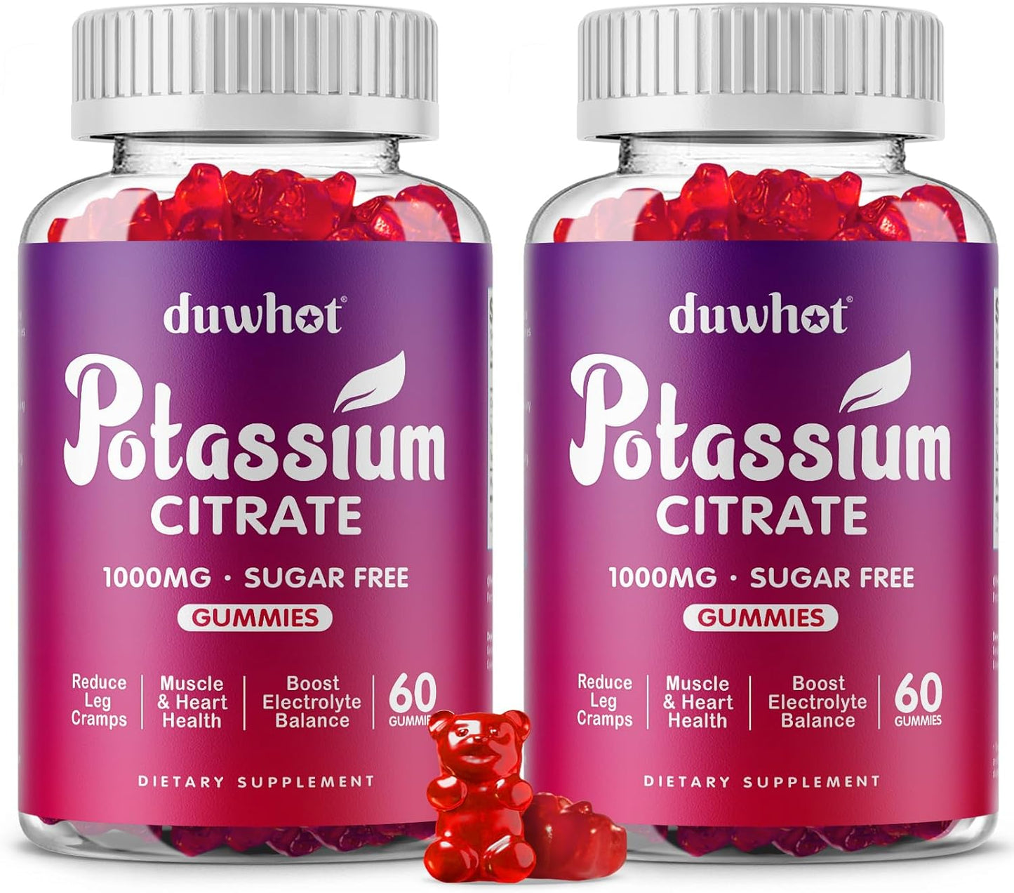 Potassium Citrate 1000mg Gummies for Muscle Health & Cramps