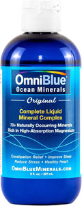 OmniBlue Ocean Minerals Liquid Magnesium & 70+ Trace Minerals - Deep
