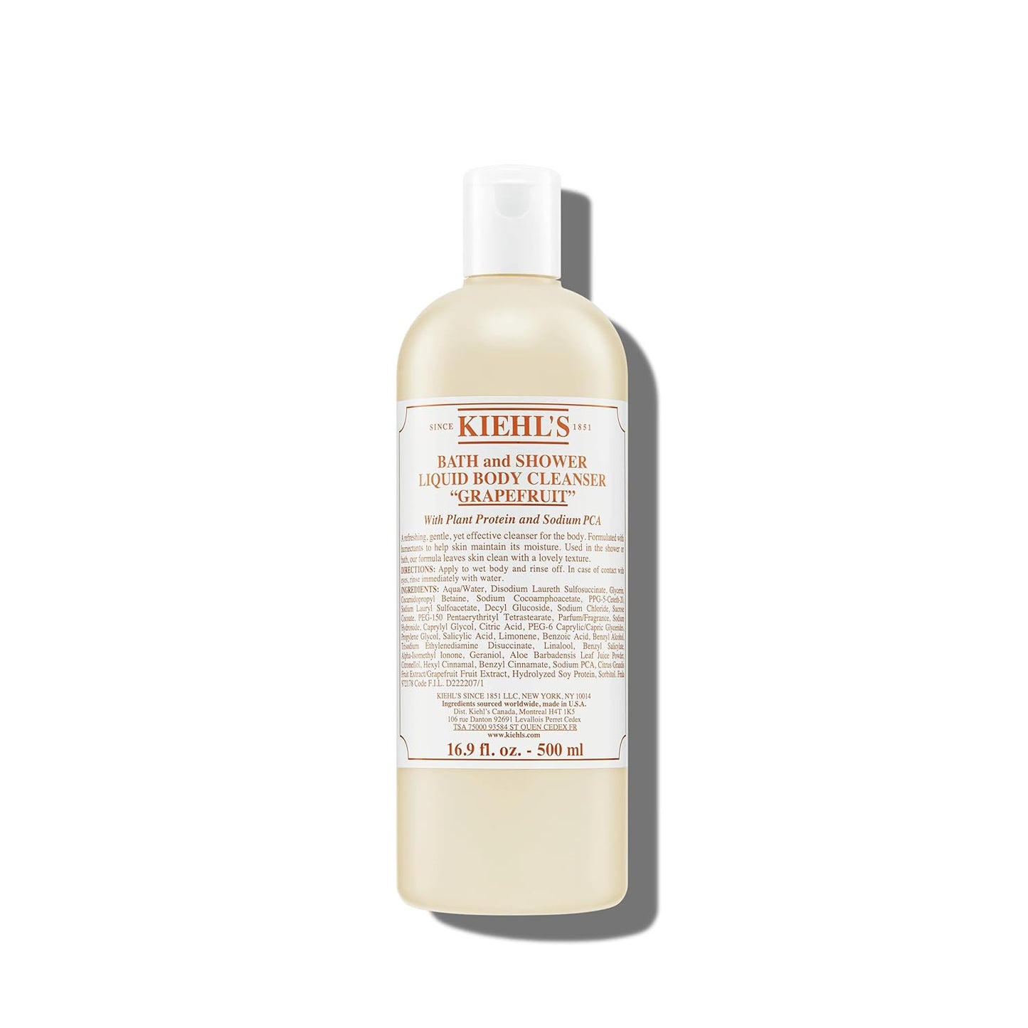 Kiehl's Grapefruit Liquid Body Cleanser for Refreshing Clean