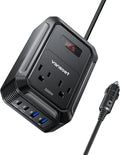 200W Car Power Inverter DC 12V to 110V AC - Compact Road Trip Power
