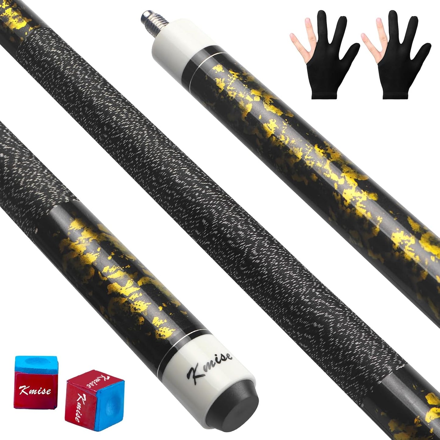 Kmise 58 Inch Professional Pool Cue Stick for Billiards Fun