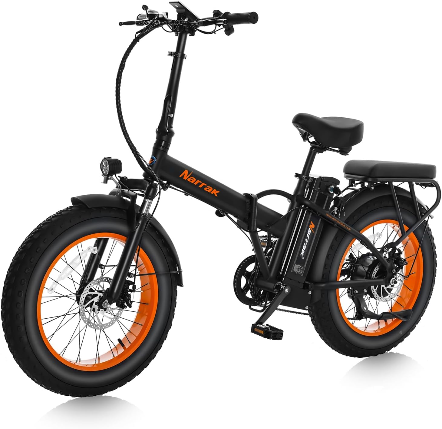 Fat Tire Folding Electric Bike with 48V Battery & 1100W Motor