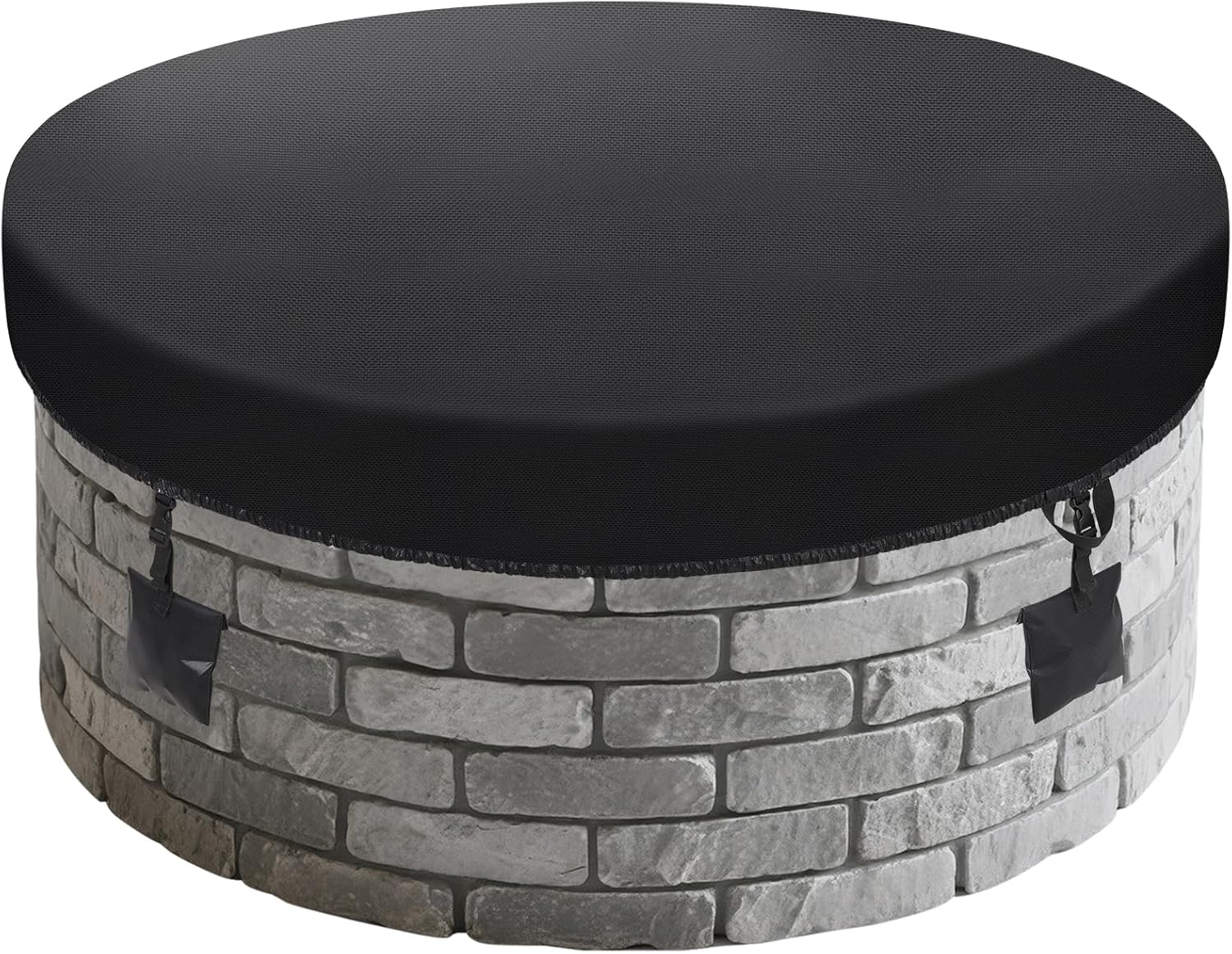 Round Fire Pit Cover for 64-71 Inch Heavy Duty Waterproof Use